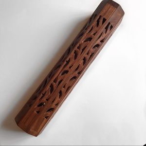 Wood Carved Incense Box